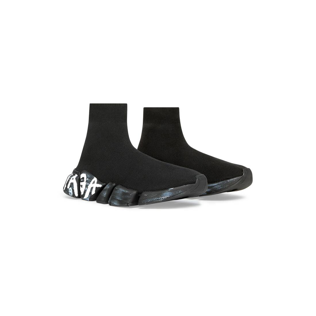 Men’s Speed 2.0 Graffiti Recycled Knit Sneaker  in Black - Image 2